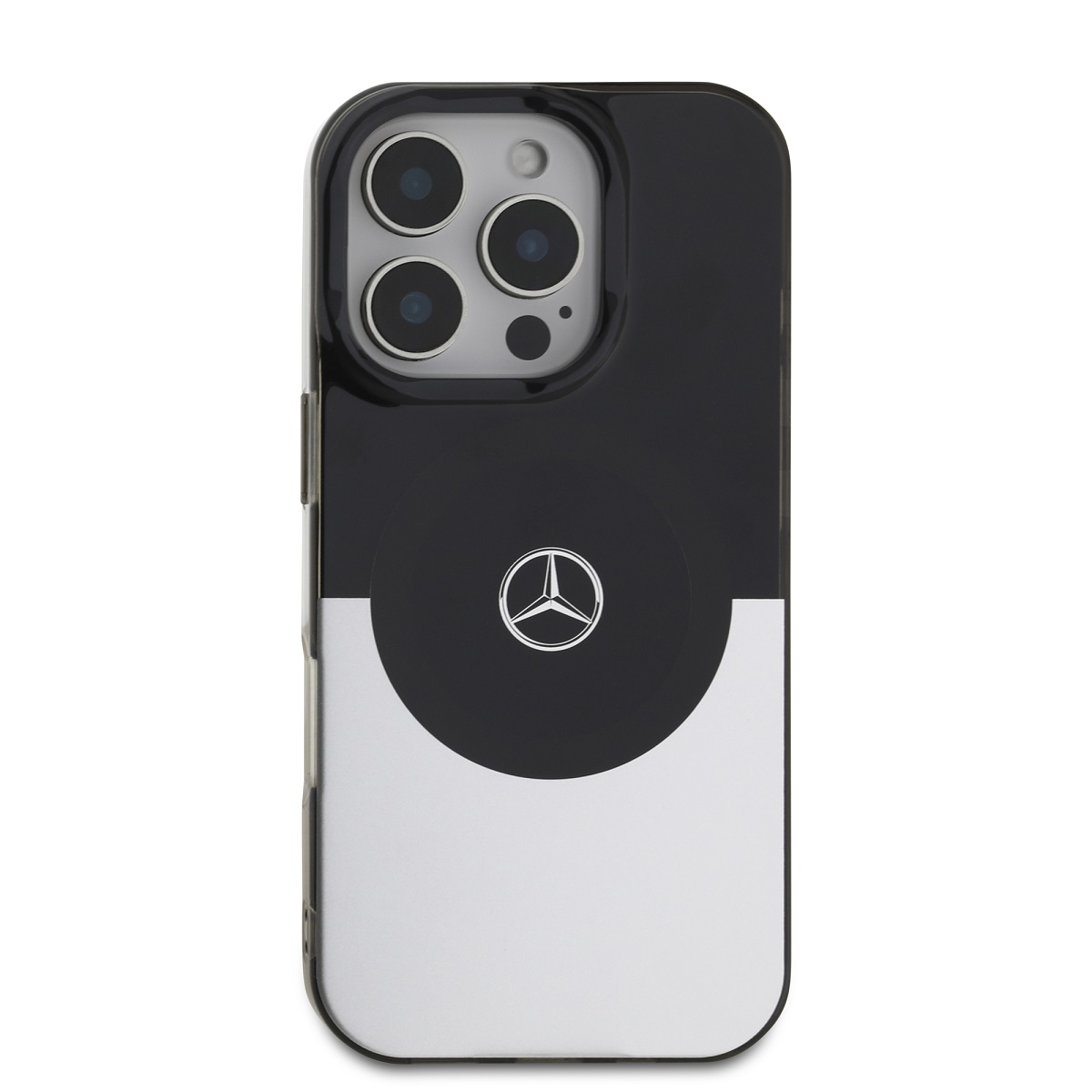 Mercedes PC/TPU Double Layer MagSafe Zadní Kryt pro iPhone 16 Pro Max Black/Silver