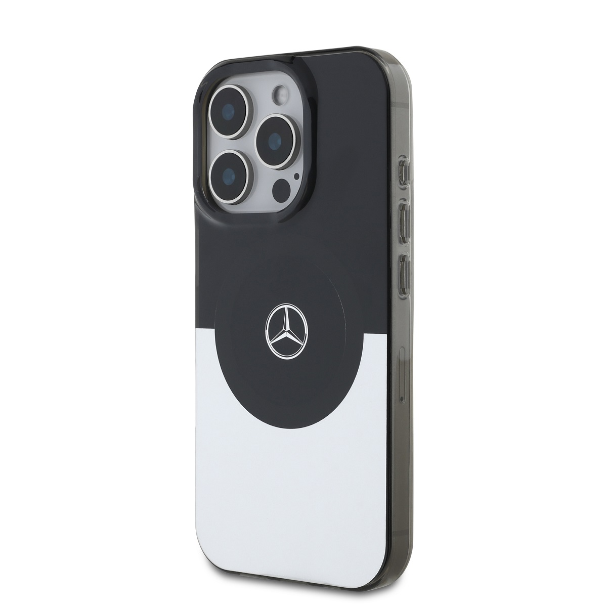 Mercedes PC/TPU Double Layer MagSafe Zadní Kryt pro iPhone 16 Pro Max Black/Silver