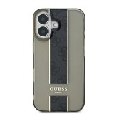 Guess IML Middle 4G Stripe Zadní Kryt pro iPhone 16 Black