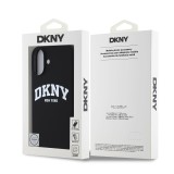 DKNY Liquid Silicone Arch Logo MagSafe Zadní Kryt pro iPhone 16 Plus Black