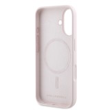 Karl Lagerfeld Liquid Silicone Karl and Choupette MagSafe Zadní Kryt pro iPhone 16 Pink