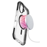 Ochranný kryt Cellularline Tetra Force Strong Guard Mag s podporou Magsafe pro Apple iPhone 16 Plus, transparentní