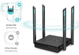 TP-Link Archer C64 OneMesh/EasyMesh WiFi5 router (AC1200, 2,4GHz/5GHz, 4xGbELAN, 1xGbEWAN)