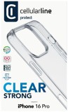 Zadní čirý kryt s ochranným rámečkem Cellularline Clear Duo pro Apple iPhone 16 Pro