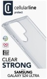 Zadní čirý kryt s ochranným rámečkem Cellularline Clear Duo pro Samsung Galaxy S24 Ultra