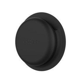 Nalepovacie silikónové púzdro FIXED Silky Sticker pre Apple AirTag, double pack, čierna