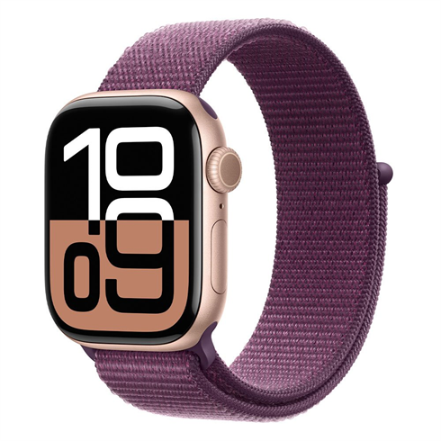 Apple Watch Series 10 GPS + Cellular 46mm Rose Gold Aluminium / Plum Sport Loop