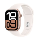 Apple Watch Series 10 GPS + Cellular 42mm Rose Gold Aluminium / Light Blush Sport Band - M/L