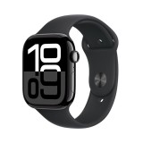 Apple Watch Series 10 GPS 42mm Jet Black Aluminium / Black Sport Band - S/M