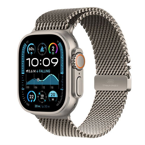 Apple Watch Ultra 2 GPS + Cellular 49mm Natural Titanium / Natural Titanium Milanese Loop - S