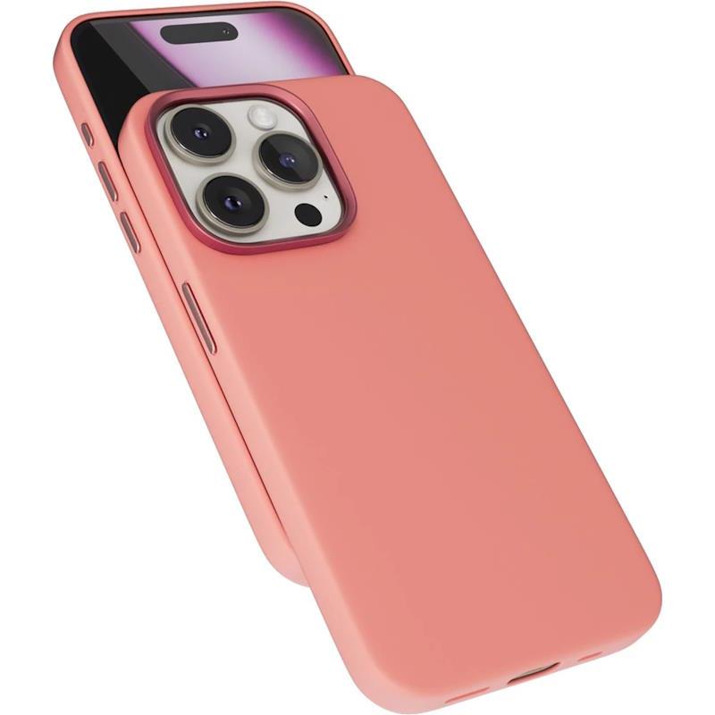 Silikonový zadní kryt Epico Mag+ pro Apple iPhone 16 Pro Max broskově růžový