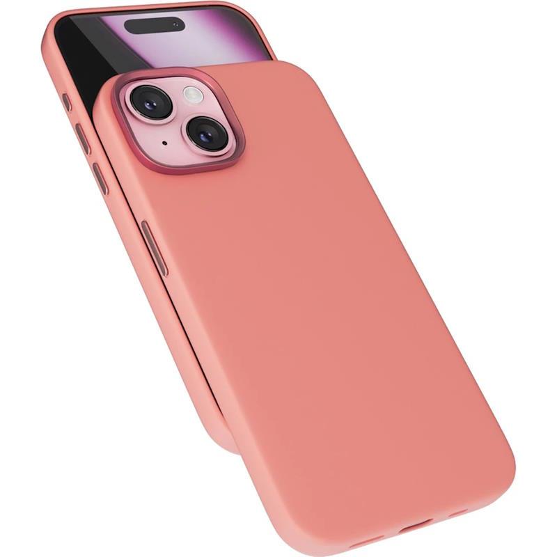 Silikonový zadní kryt Epico Mag+ pro Apple iPhone 16 Plus broskově růžový