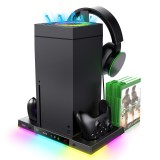 Multifunkční nabíjecí RGB stojan iPega XBX024S s chlazením pro Xbox