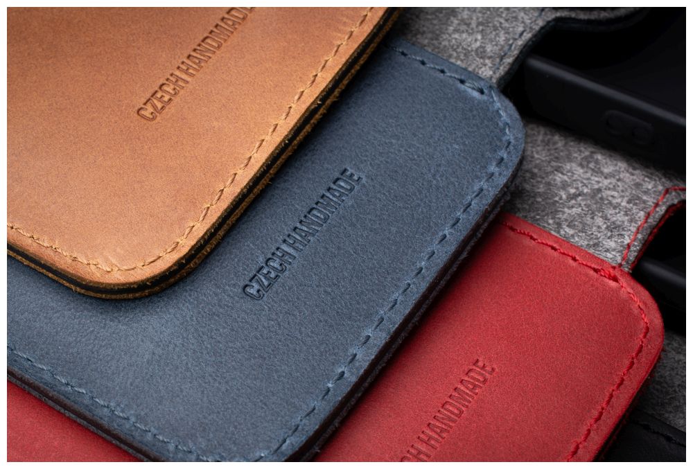 Kožené pouzdro typu kniha FIXED ProFit pro Samsung Galaxy M13 5G, červené