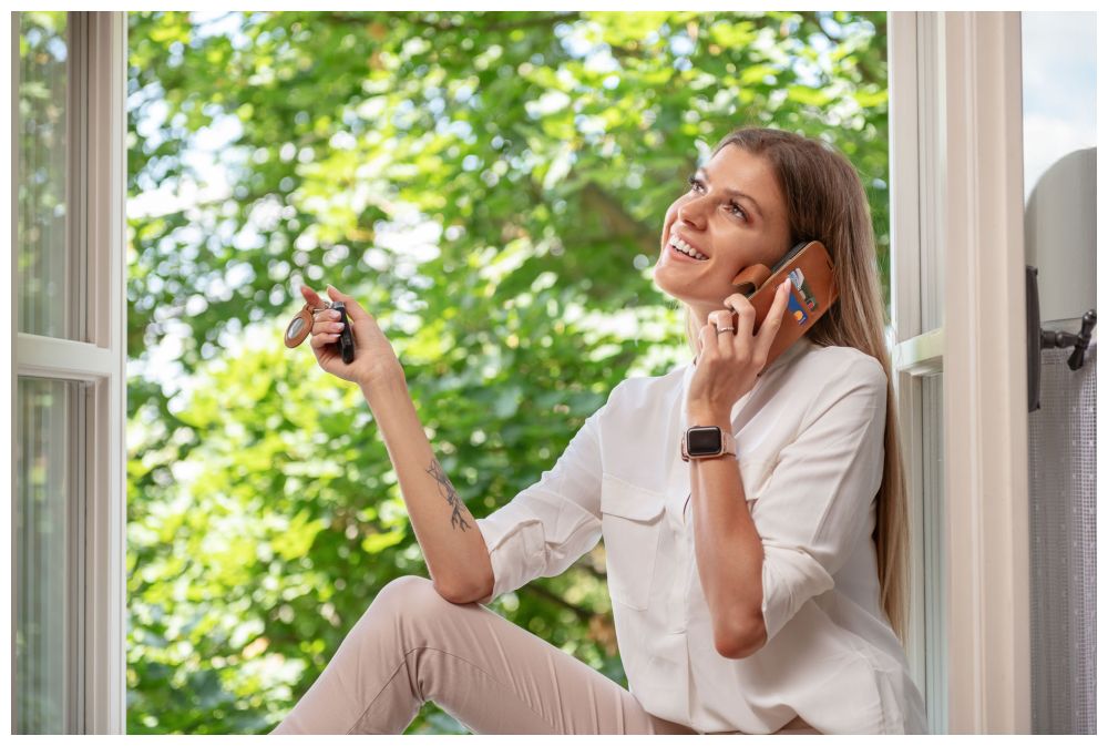 Kožené pouzdro typu kniha FIXED ProFit pro Samsung Galaxy M13 5G, červené