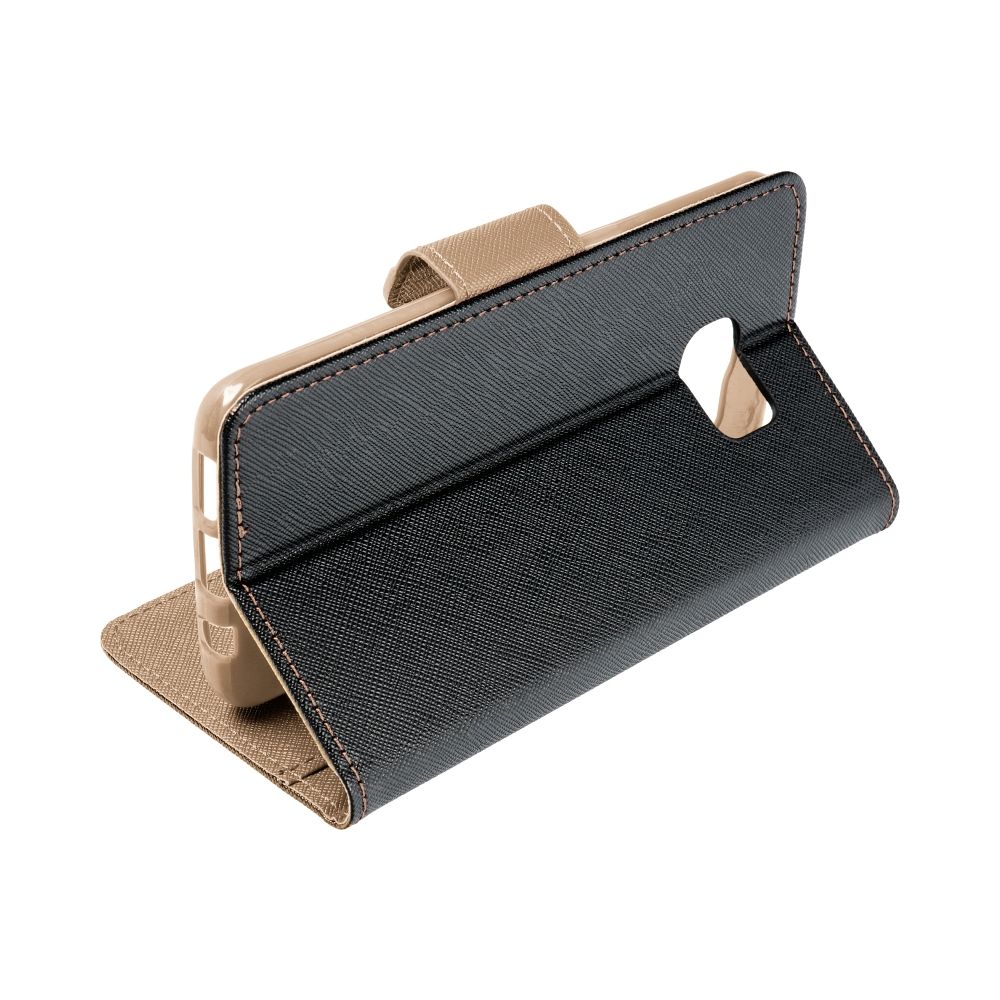 FANCY Book case for XIAOMI Redmi 14c black / gold