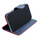 FANCY Book case for XIAOMI Redmi 14c red / navy