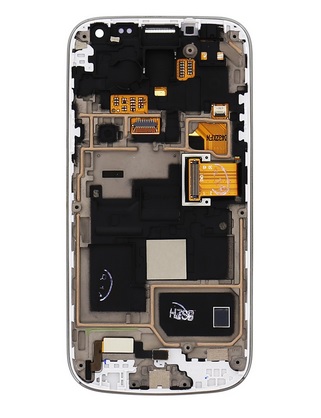 LCD Displej + Dotyková Deska + Přední Kryt pro Samsung i9195 Galaxy S4 mini Black Edition 