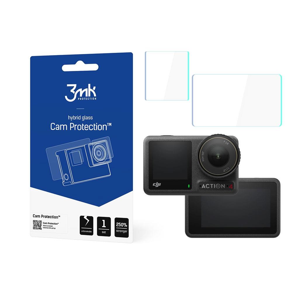 Ochranné sklo 3mk Cam Protection pro DJI Osmo Action 5 Pro (2x displej + 1x objektiv)