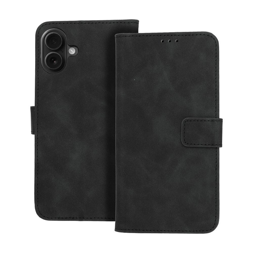 TENDER Book Case for IPHONE 16 Plus ( 6.7 black