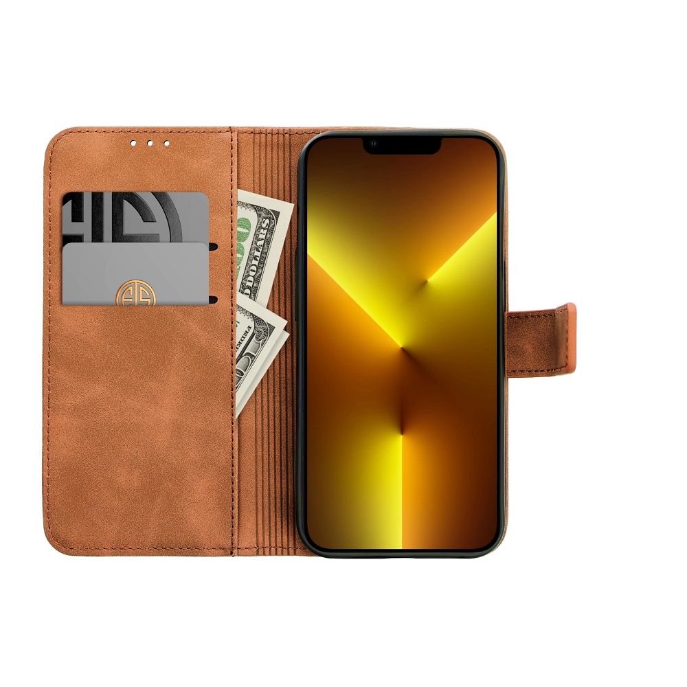 TENDER Book Case for XIAOMI Redmi Note 12 Pro 5G brown