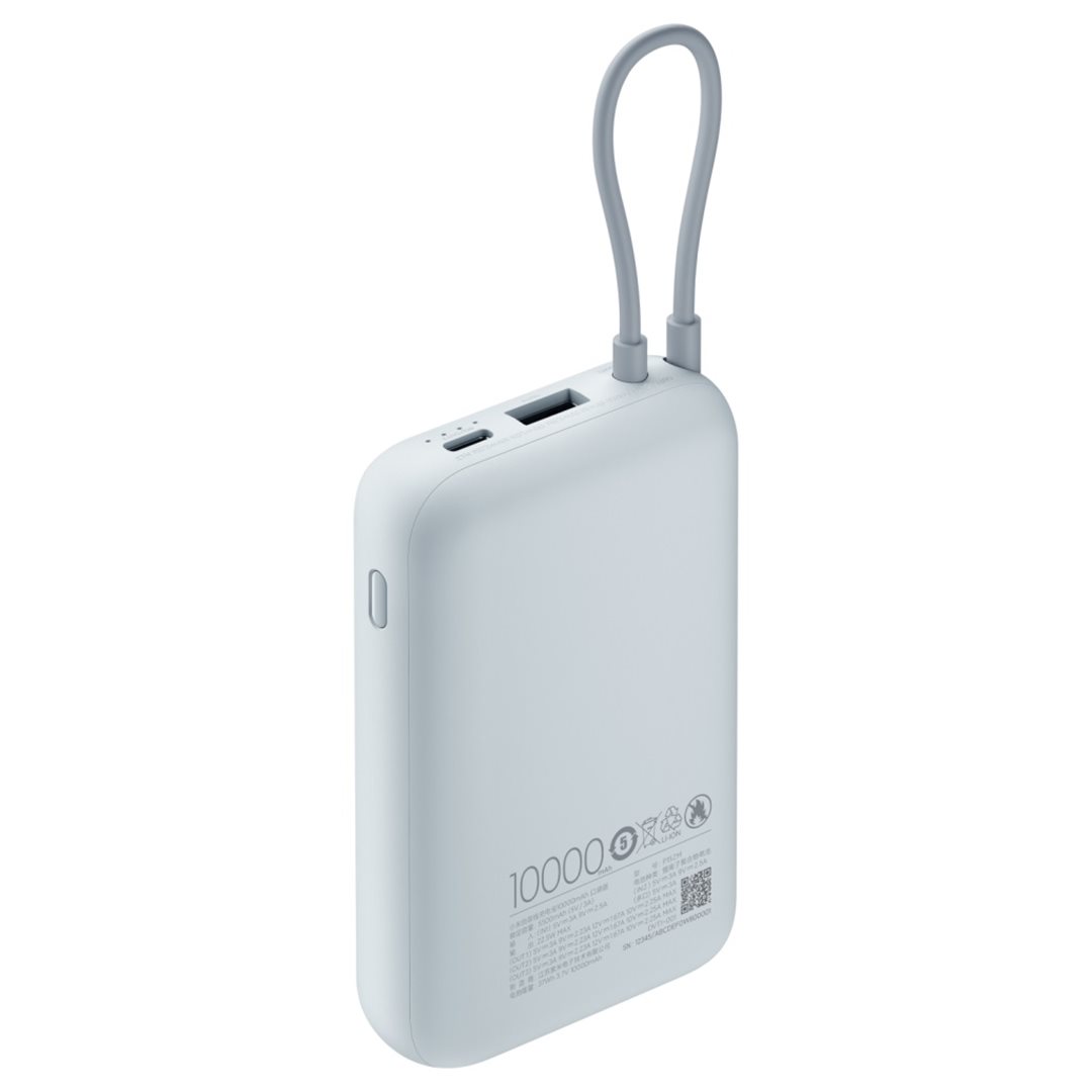 Xiaomi Power Bank 10000mAh (integrovaný kabel) Ice Blue