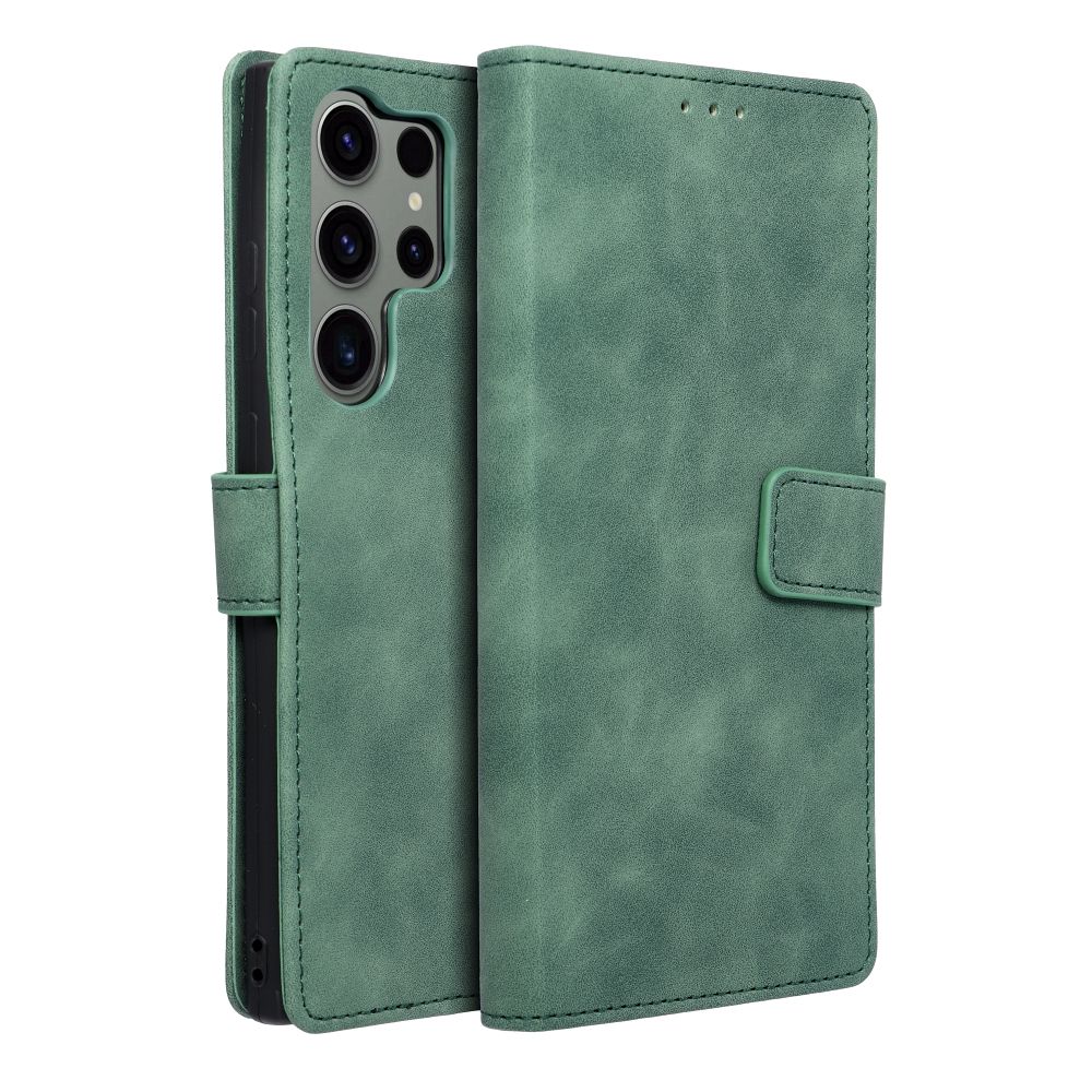 TENDER Book Case for SAMSUNG S23 Ultra green