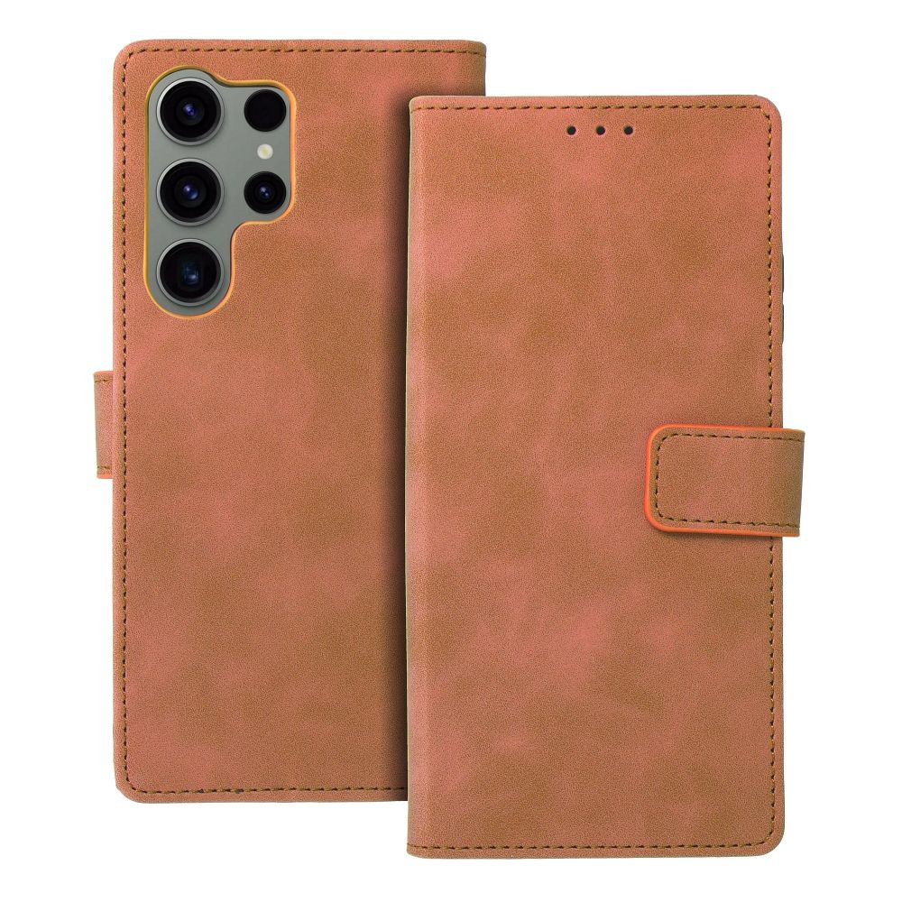 TENDER Book Case for SAMSUNG S23 Ultra brown