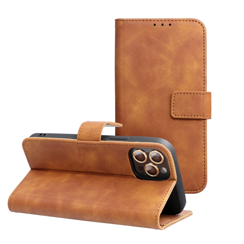 TENDER Book Case for SAMSUNG S24 FE brown