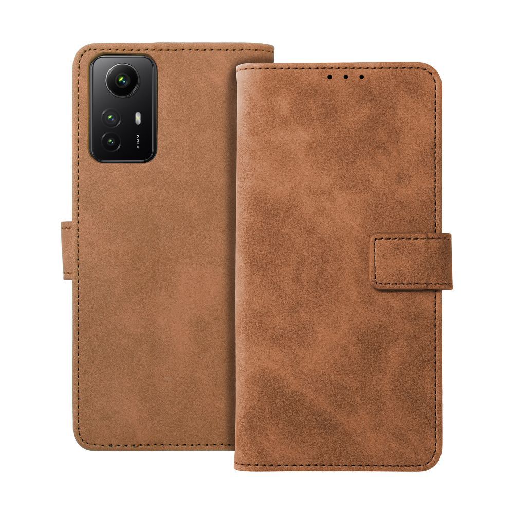 TENDER Book Case for XIAOMI Redmi Note 12S brown