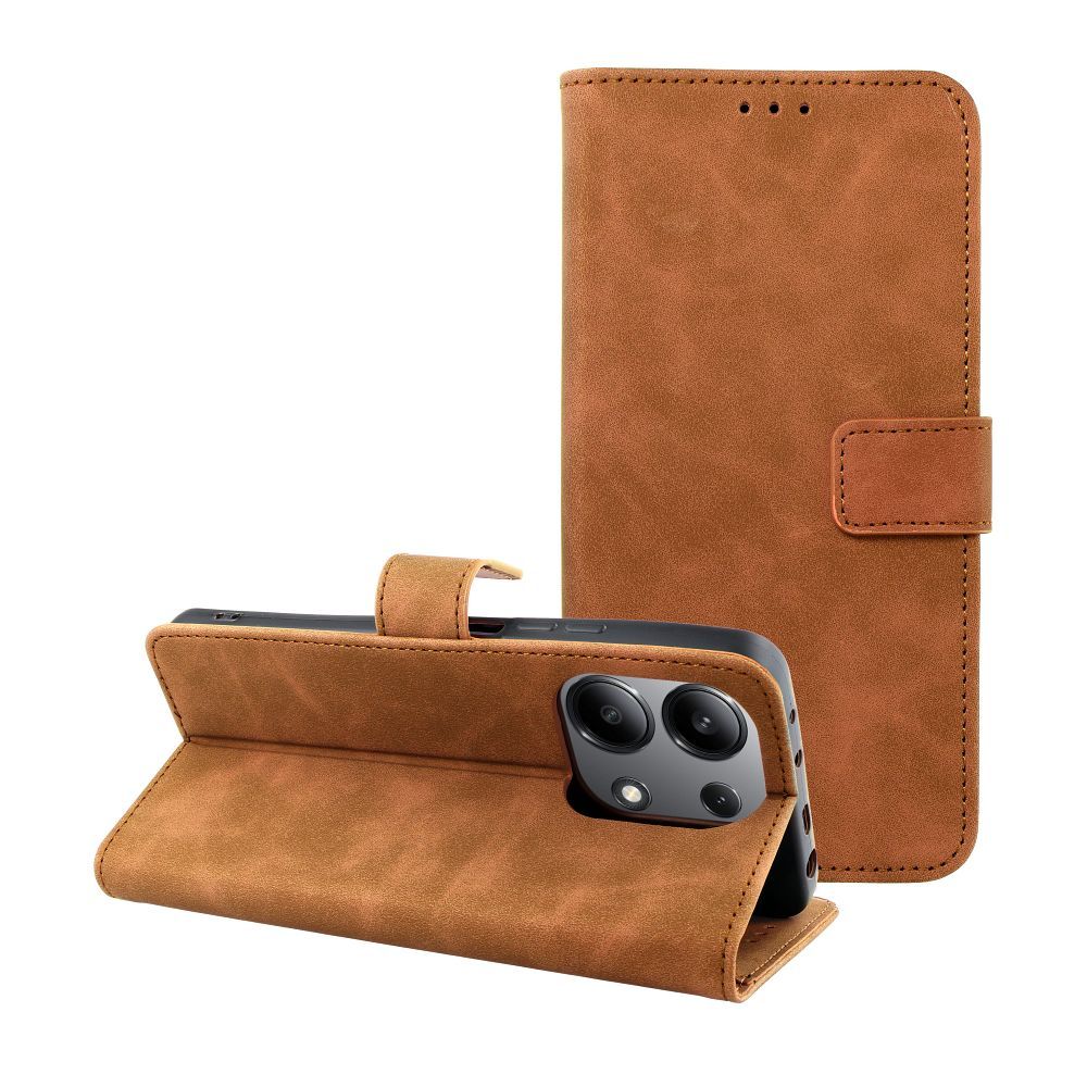 TENDER Book Case for XIAOMI Redmi Note 13 4G brown