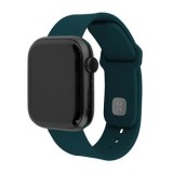 Set silikonových řemínků FIXED Silicone Sporty Strap pro Apple Watch 42/44/45/46mm, tmavě zelená