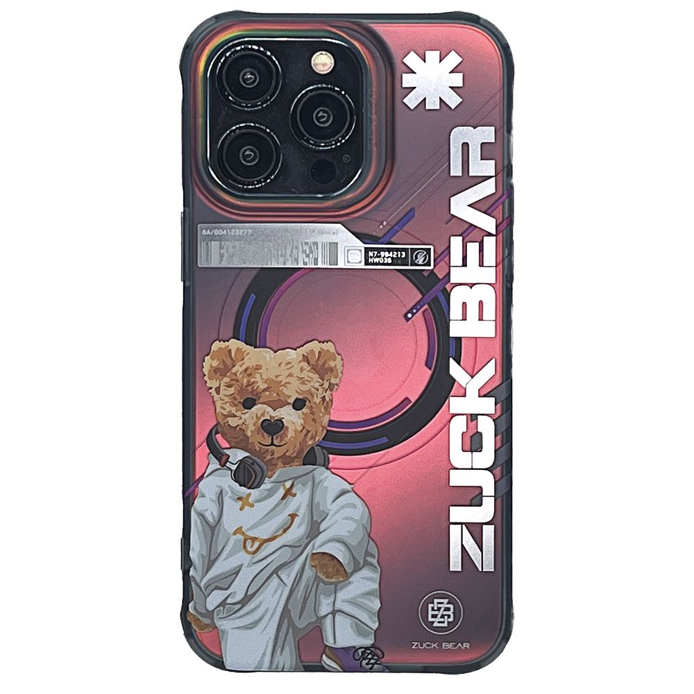 ZUCK BEAR case NEW YORK NEVER SLEEPS MAG compatible with MagSafe for IPHONE 15 Pro bronx energy