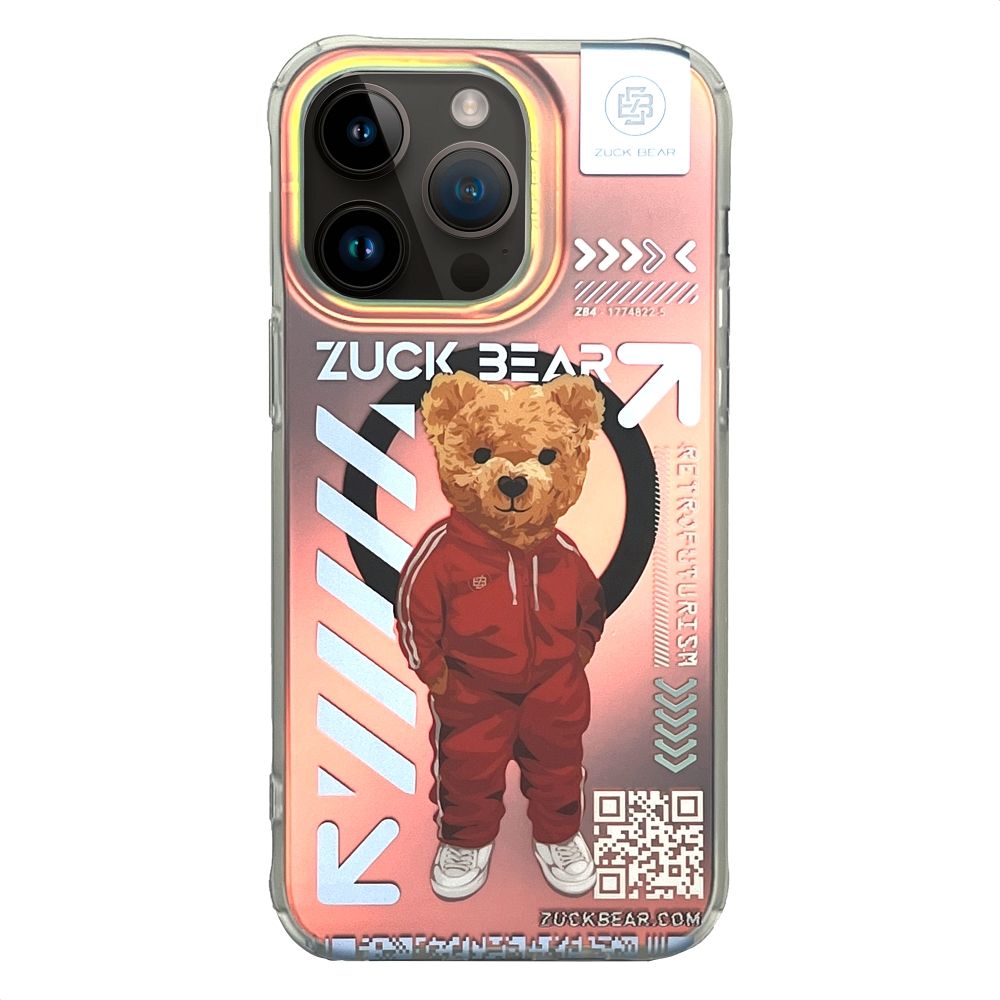 ZUCK BEAR case NEW YORK NEVER SLEEPS MAG compatible with MagSafe for IPHONE 15 Pro Max brooklyn baller