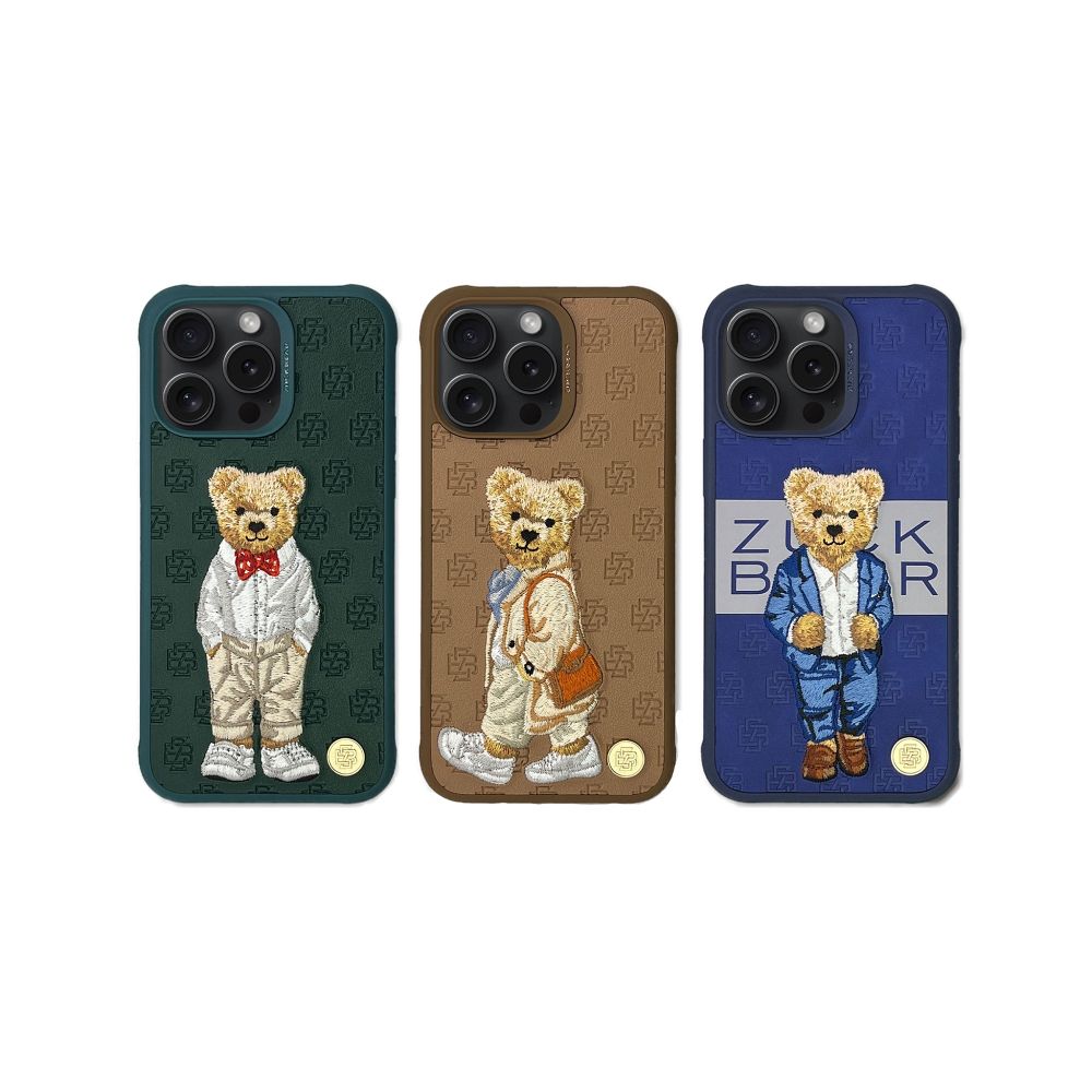 ZUCK BEAR case PARIS GENTLEMAN for IPHONE 15 Pro bag