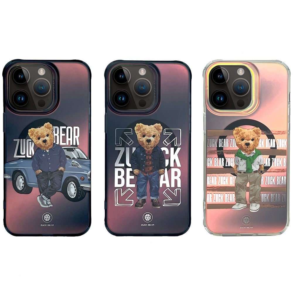 ZUCK BEAR case CALIFORNIA COOL MAG compatible with MagSafe for IPHONE 15 Pro jeans