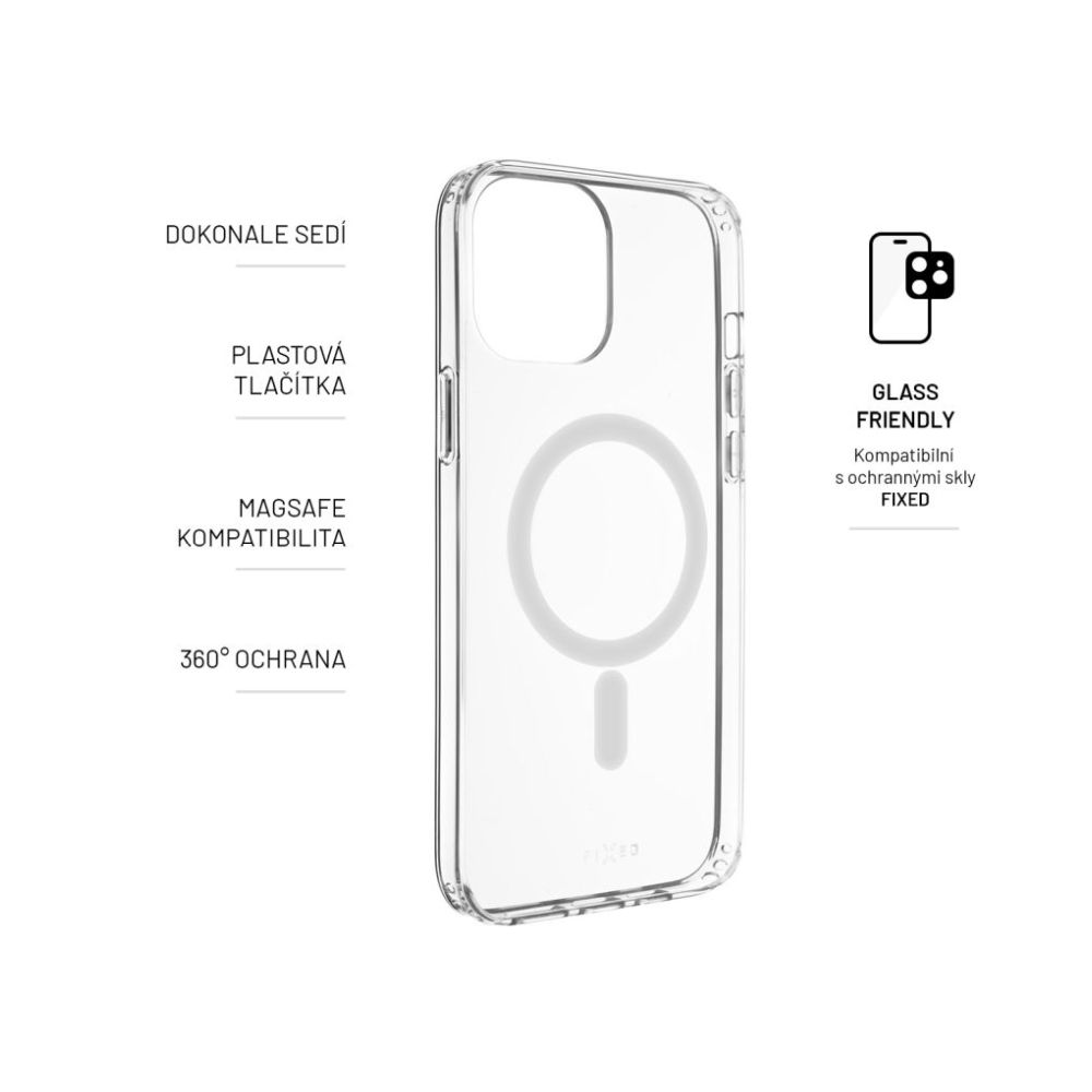 Zadní kryt FIXED MagPure s podporou Magsafe pro Samsung Galaxy A36 5G, čirý