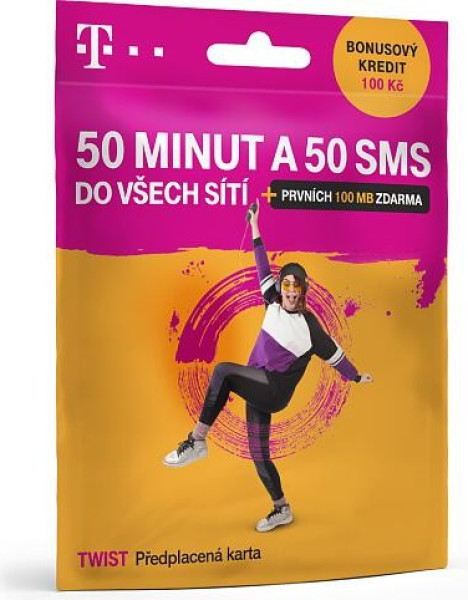 T-Mobile SIM Twist 50 MINUT A 50 SMS