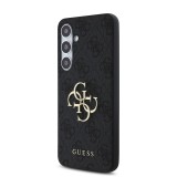 Guess PU 4G Metal Logo Zadní Kryt pro Samsung Galaxy S24 FE Grey