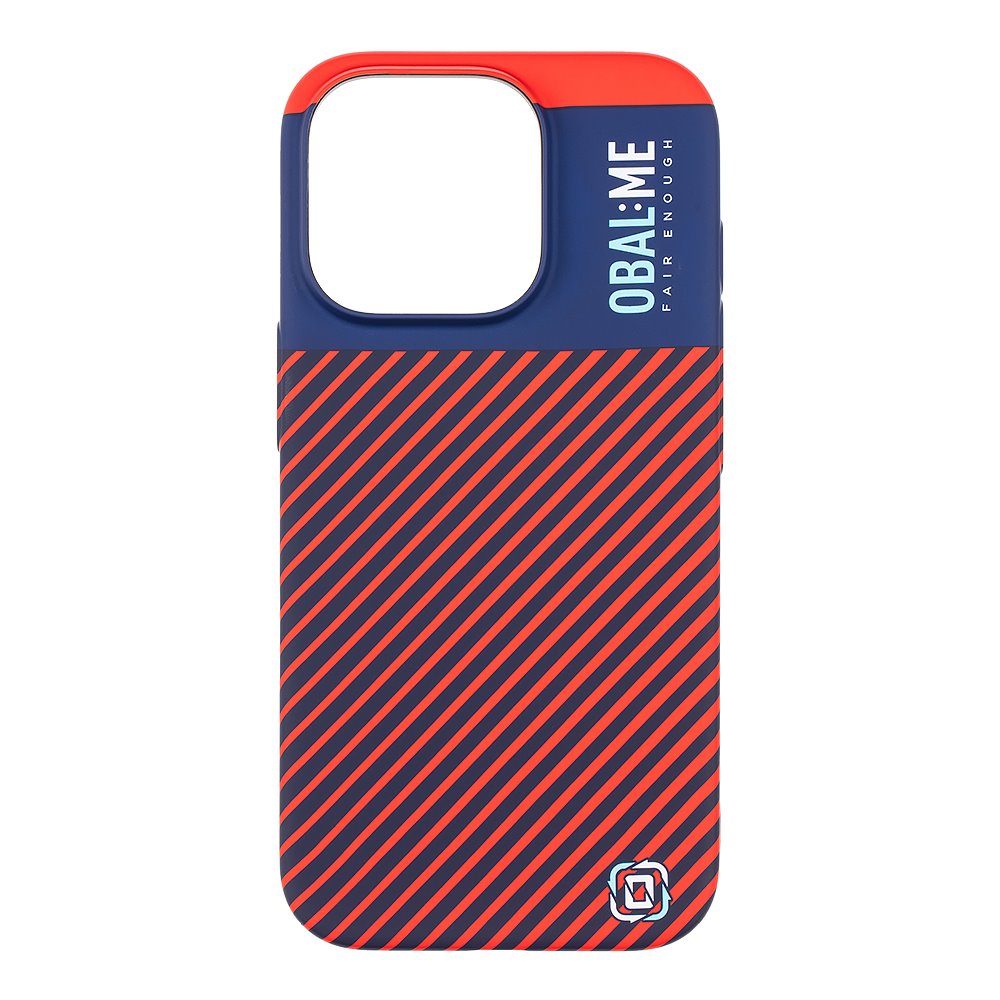 OBAL:ME Flossy Stripes Kryt pro Apple iPhone 16 Pro Blue/Red