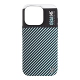 OBAL:ME Flossy Stripes Kryt pro Apple iPhone 16 Pro Black/Sky Blue