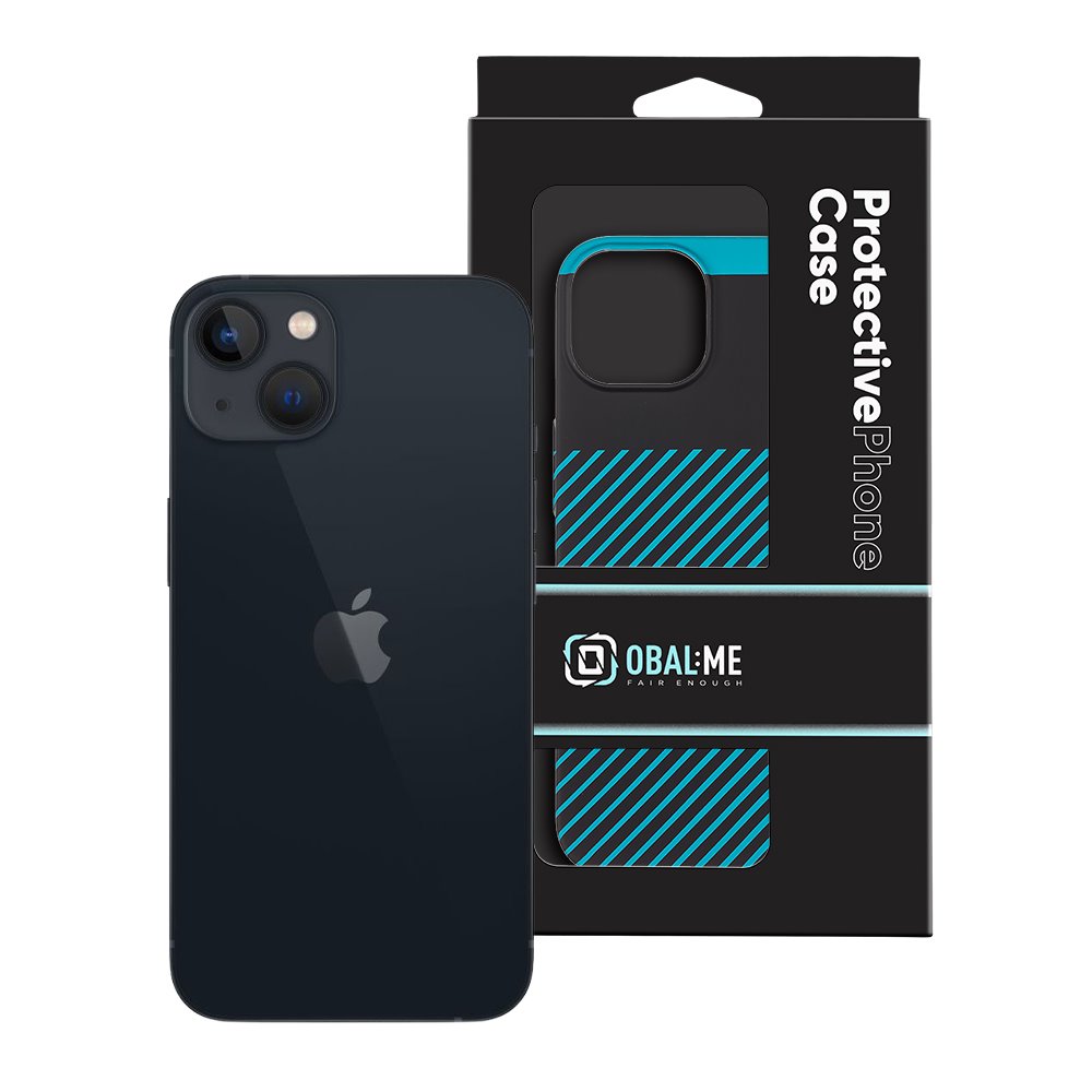 OBAL:ME Flossy Stripes Kryt pro Apple iPhone 13 Black/Teal