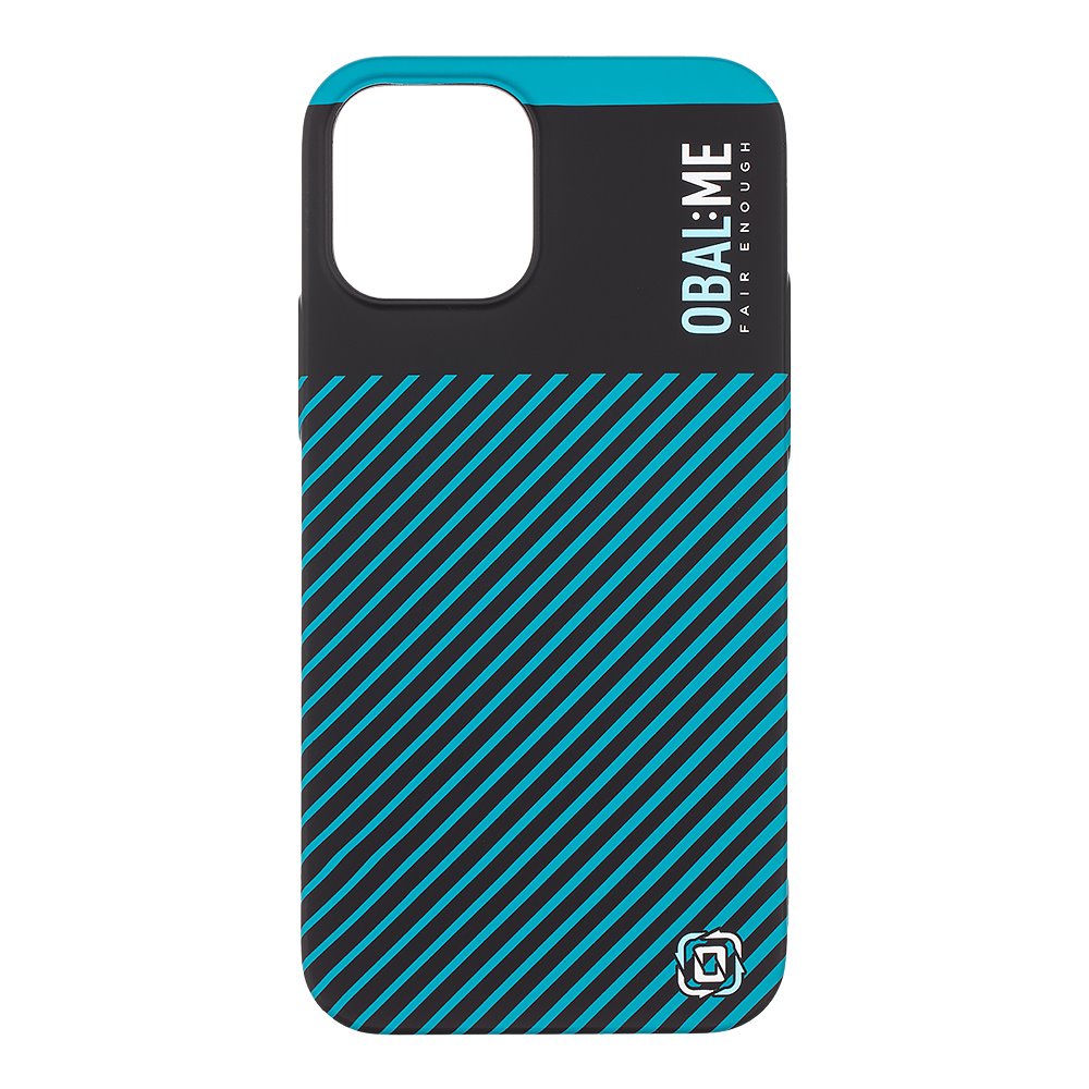 OBAL:ME Flossy Stripes Kryt pro Apple iPhone 12/12 Pro Black/Teal