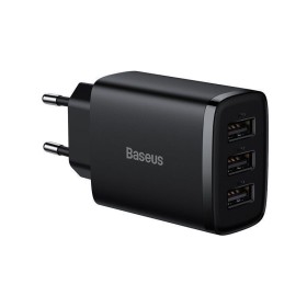 Baseus Compact 3xUSB 17W čierna