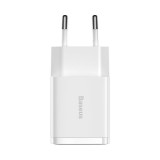 Baseus Compact 2xUSB 10,5W bílá