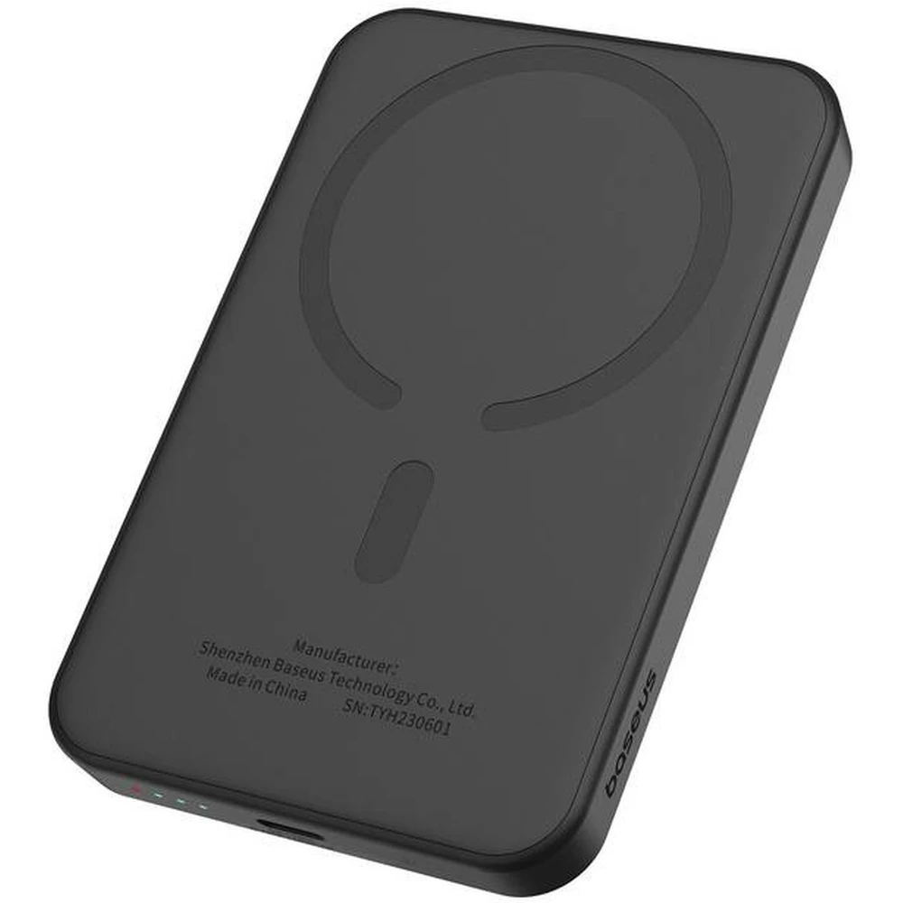 Baseus Mini s bezdrátovým nabíjením 5000mAh 20W USB-C černá