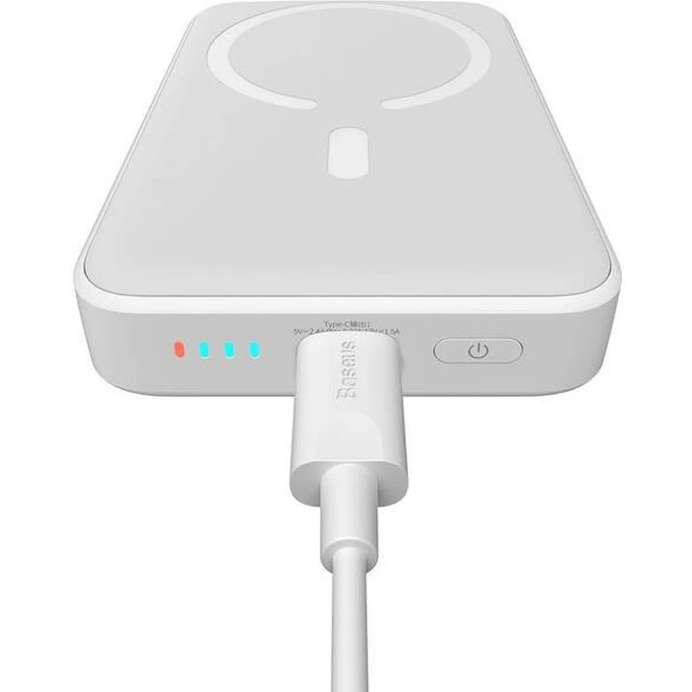 Baseus Mini s bezdrátovým nabíjením 10000mAh 20W USB-C bílá