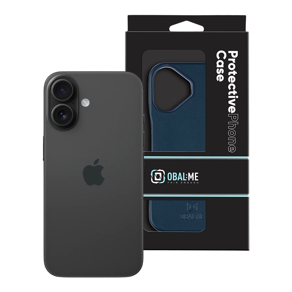 OBAL:ME LeatherTanga Kryt pro Apple iPhone 16 Blue