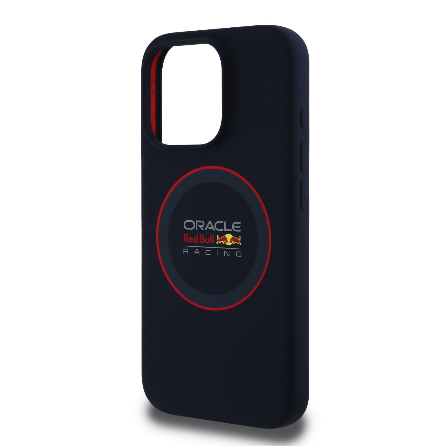 Red Bull Silicone Red Ring MagSafe Zadní Kryt pro iPhone 16 Pro Navy