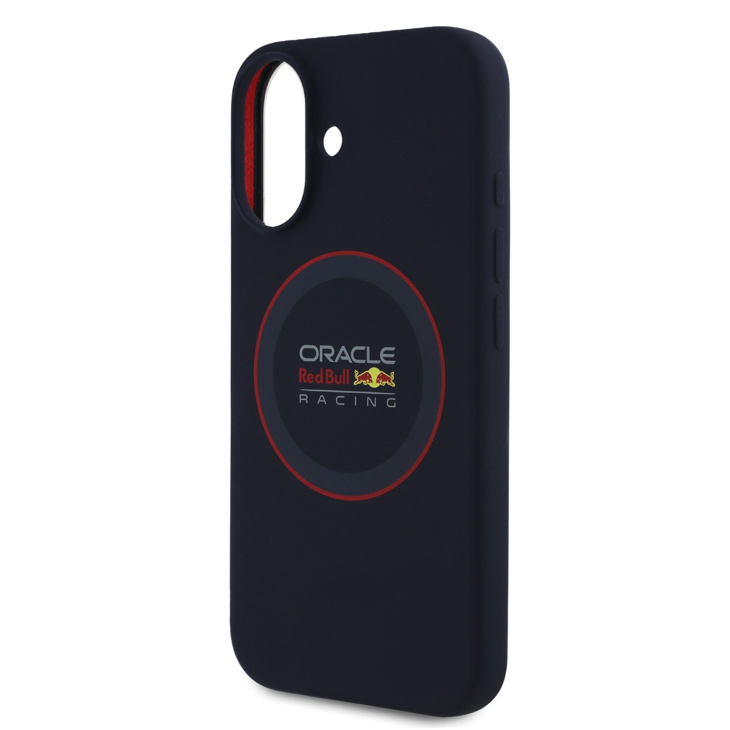 Red Bull Silicone Red Ring MagSafe Zadní Kryt pro iPhone 16 Navy